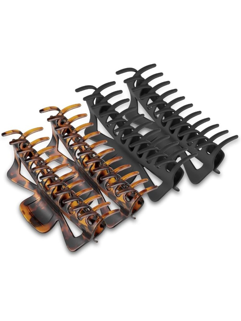 Extra Large Claw Clips for Thick Hair - Jumbo Matte Jaw Clips, 4 Pack for Curly